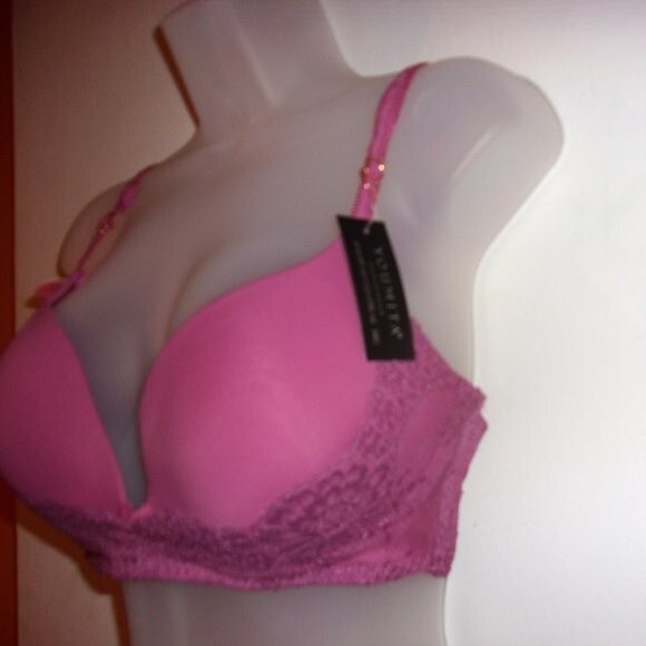 Youmita Heather Rose Lace Demi  Soft Cup 36B Bra NWT - Picture 3 of 6